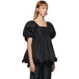 Cecilie Bahnsen – Vega gathered taffeta top (36)