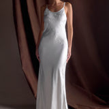 Meshki - Saylor Satin Slip Maxi Dress - Ivory