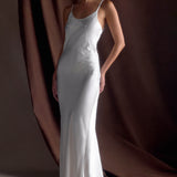 Meshki - Saylor Satin Slip Maxi Dress - Ivory