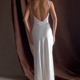 Meshki - Saylor Satin Slip Maxi Dress - Ivory