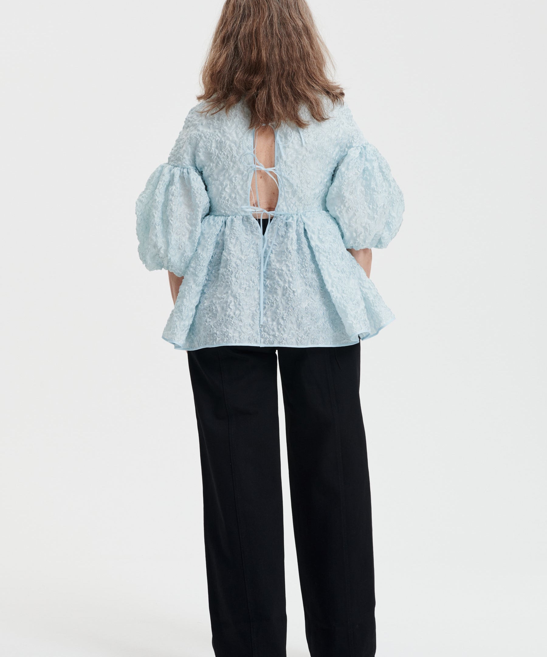 Cecilie Bahnsen - babyblå bluse
